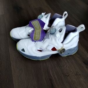 7.5 Reebok Instapump Fury 95 White Glow in the Dark Mens Shoes GZ1615 Running